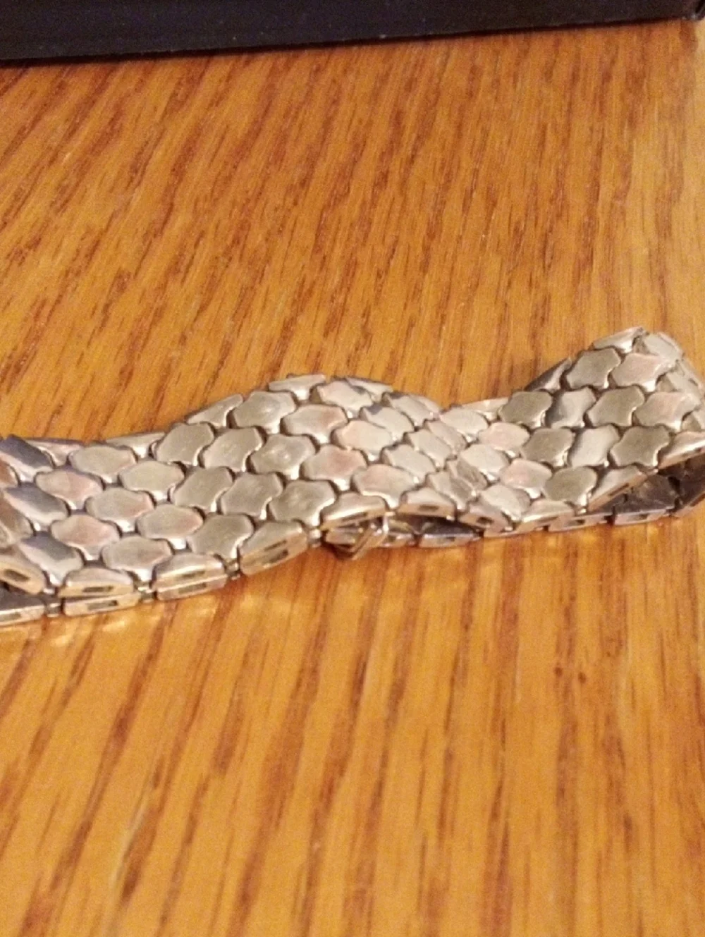 Silver-Tone Mesh Bracelet